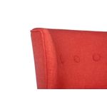 Casa si Gradina - Mobilier - Scaune si fotolii - Fotolii - Fotoliu cu aripi, Atelier Del Sofa, lemn masiv, rosu tigla, 80x77x72 cm - Infinity.ro