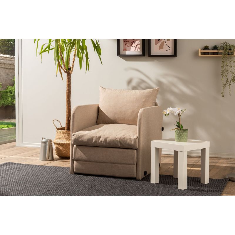 Casa si Gradina - Mobilier - Canapele si coltare - Canapele - Canapea extensibila, Atelier Del Sofa, metal, textil, bej, 68x70x66 cm - Infinity.ro