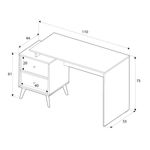 Casa si Gradina - Mobilier - Mese si birouri - Birouri - Birou, Hanah Home, pal melaminat, multicolor, 110x44x75 cm - Infinity.ro