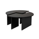 Casa si Gradina - Mobilier - Mese si birouri - Masute de cafea - Masa de cafea, Hanah Home, pal melaminat, wood black, 90x41 cm - Infinity.ro