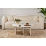 Casa si Gradina - Mobilier - Mese si birouri - Masute de cafea - Masa de cafea, Hanah Home, pal melaminat, wood white, 90x41 cm - Infinity.ro