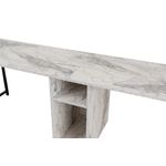 Casa si Gradina - Mobilier - Mese si birouri - Birouri - Birou dublu, Hanah Home, pal melaminat, frezie si negru, 240x60x74 cm - Infinity.ro