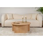 Casa si Gradina - Mobilier - Mese si birouri - Masute de cafea - Masuta de cafea, Hanah Home, pal melaminat, stejar, 90x41 cm - Infinity.ro