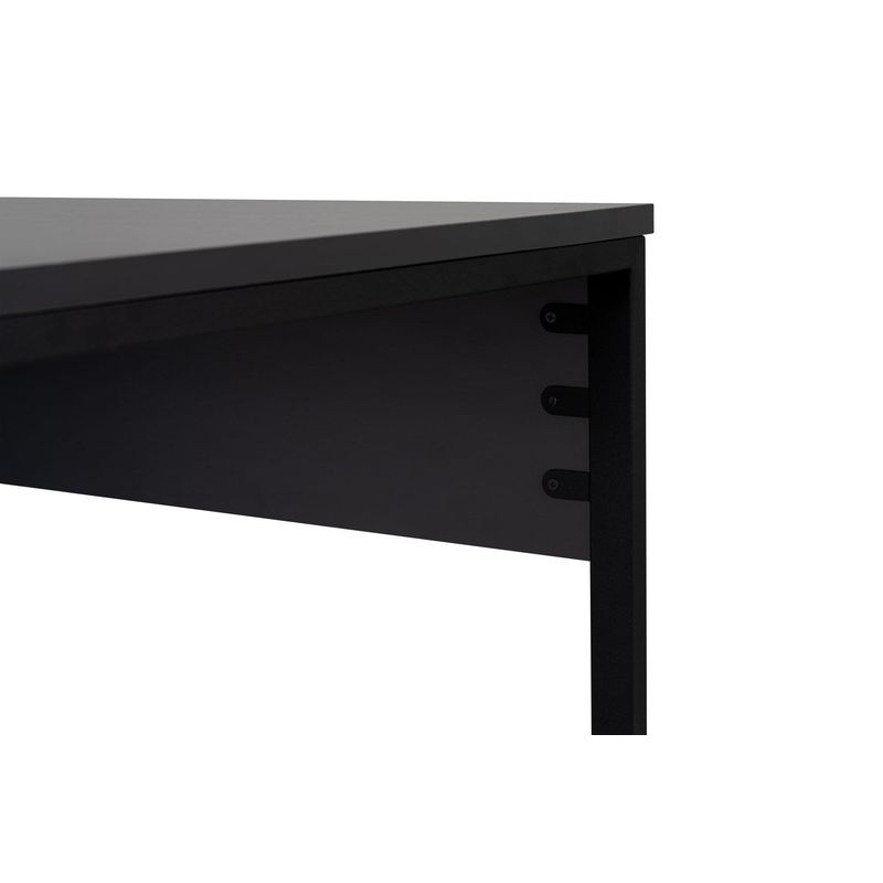 Casa si Gradina - Mobilier - Mese si birouri - Birouri - Birou de studiu, Hanah Home, pal melaminat, antracit si negru, 240x60x74 cm - Infinity.ro