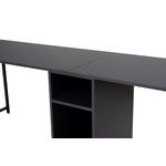 Casa si Gradina - Mobilier - Mese si birouri - Birouri - Birou de studiu, Hanah Home, pal melaminat, antracit si negru, 240x60x74 cm - Infinity.ro
