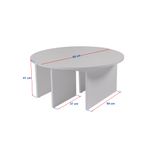 Casa si Gradina - Mobilier - Mese si birouri - Masute de cafea - Masa de cafea, Hanah Home, pal melaminat, wood black, 90x41 cm - Infinity.ro