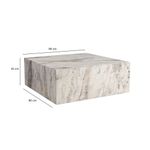 Casa si Gradina - Mobilier - Mese si birouri - Masute de cafea - Masuta de cafea, Hanah Home, mdf, marmura freesia, 90x35x90 cm - Infinity.ro