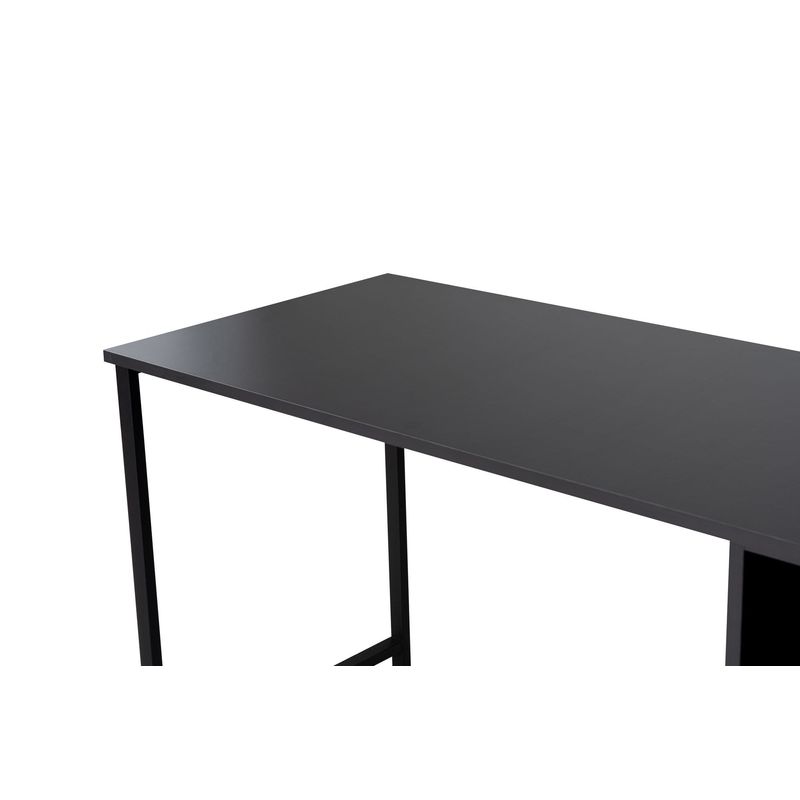 Casa si Gradina - Mobilier - Mese si birouri - Birouri - Birou de studiu, Hanah Home, pal melaminat, antracit si negru, 240x60x74 cm - Infinity.ro