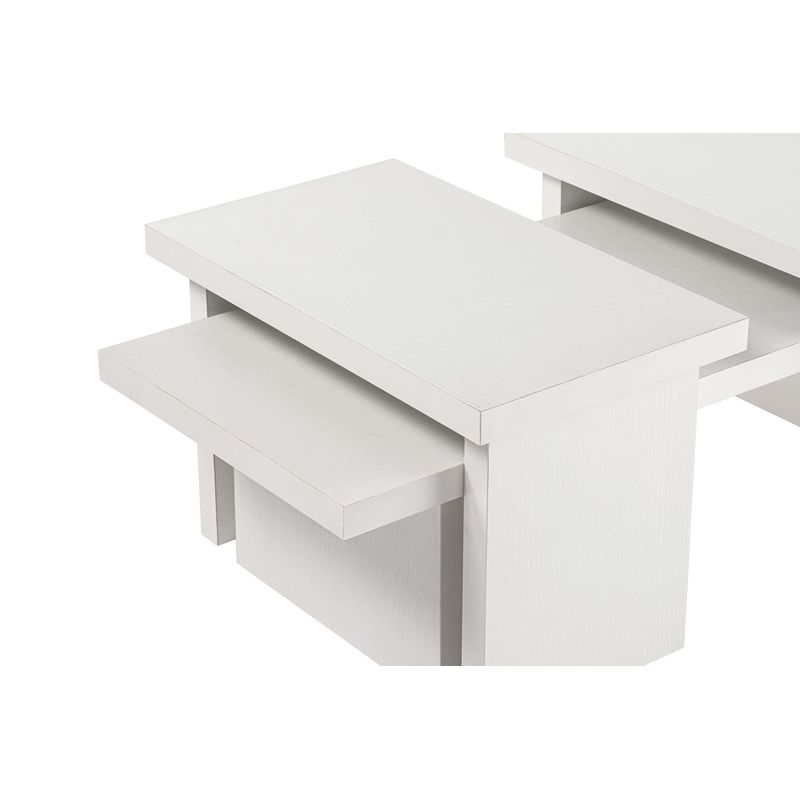 Casa si Gradina - Mobilier - Mese si birouri - Masute de cafea - Masuta de cafea, Hanah Home, pal melaminat, lemn alb, 110x45x41.5 cm - Infinity.ro