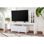 Casa si Gradina - Mobilier - Comode si corpuri - Console - Comoda tv, Hanah Home, pal melaminat, alb natural, 180x50x31,3 cm - Infinity.ro