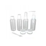 Sport si Outdoor - Articole de voiaj - Accesorii articole de voiaj - Set 6 recipiente cosmetice din plastic, Gonga® Transparent - Infinity.ro