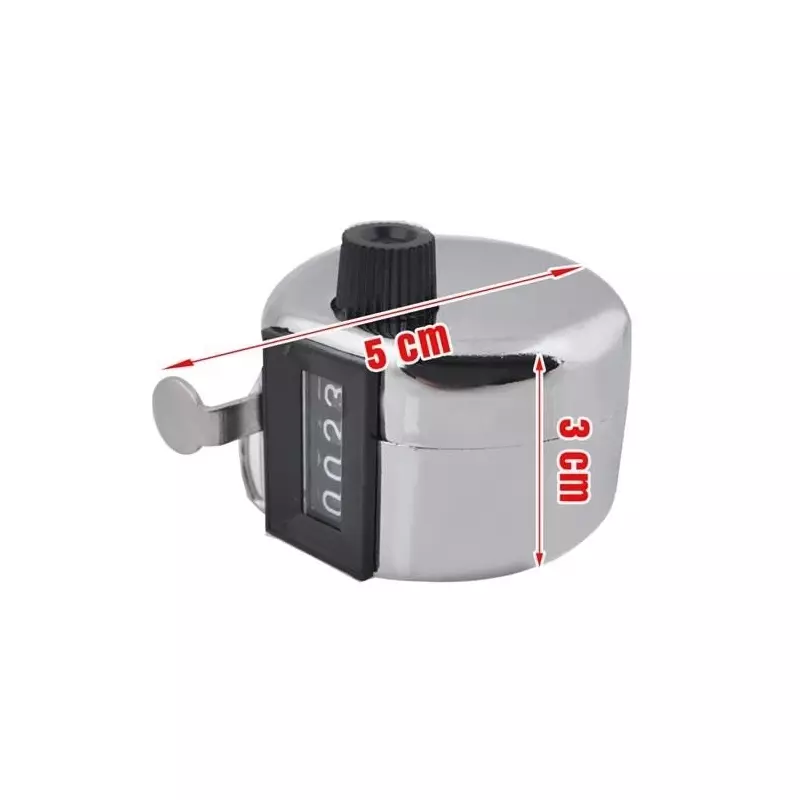 Sport si Outdoor - Accesorii si echipamente sportive - Accesorii antrenament si tabele tactice - Dispozitiv de numarare manual, Gonga® Argintiu - Infinity.ro