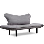 Casa si Gradina - Mobilier - Canapele si coltare - Canapele - Canapea extensibila 2 locuri, Hanah Home, metal si poliester, gri, 150x75x70 cm - Infinity.ro