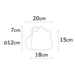 Casa si Gradina - Corpuri si surse de iluminat - Plafoniere, aplice si spoturi - Aplica de perete, Opviq, metal, negru, diametru 18 cm, inaltime 19 cm - Infinity.ro