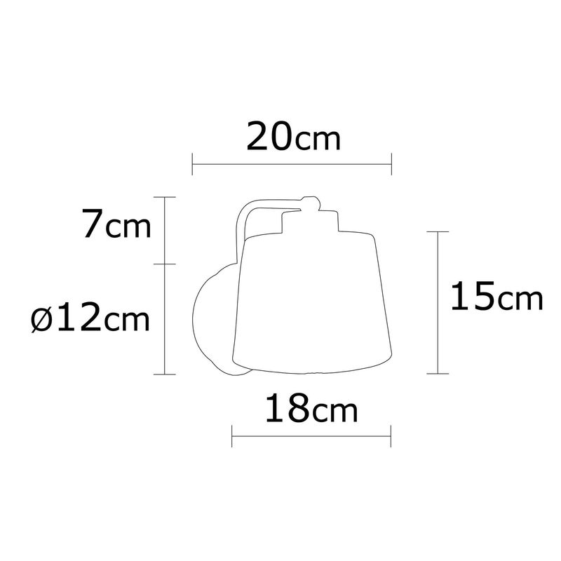 Casa si Gradina - Corpuri si surse de iluminat - Plafoniere, aplice si spoturi - Aplica de perete, Opviq, metal, negru, diametru 18 cm, inaltime 19 cm - Infinity.ro