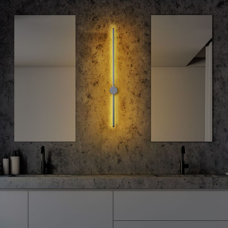 Casa si Gradina - Corpuri si surse de iluminat - Plafoniere, aplice si spoturi - Aplica, Opviq, metal, gri, 91x10x7 cm, led 13w - Infinity.ro