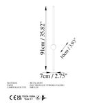 Casa si Gradina - Corpuri si surse de iluminat - Plafoniere, aplice si spoturi - Aplica, Opviq, metal, gri, 91x10x7 cm, led 13w - Infinity.ro