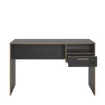 Casa si Gradina - Mobilier - Mese si birouri - Birouri - Birou, Hanah Home, panou de particule melaminat, antracit si stejar, 120x60x75 cm - Infinity.ro