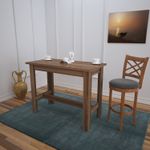 Casa si Gradina - Mobilier - Mese si birouri - Mese bucatarie si dining - Masa de dining, Hanah Home, pal melaminat, nuc, 120x60x93 cm - Infinity.ro