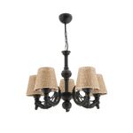 Casa si Gradina - Corpuri si surse de iluminat - Lustre si pendule - Candelabru, Opviq, metal, negru natural, 55 cm diametru, 65 cm inaltime - Infinity.ro