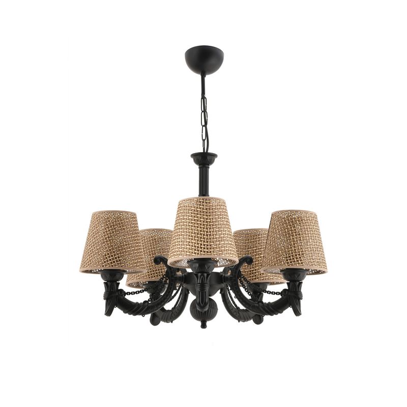 Casa si Gradina - Corpuri si surse de iluminat - Lustre si pendule - Candelabru, Opviq, metal, negru natural, 55 cm diametru, 65 cm inaltime - Infinity.ro