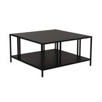 Casa si Gradina - Mobilier - Mese si birouri - Masute de cafea - Masuta de cafea, Hanah Home, pal melaminat, negru, 80x80x40 cm - Infinity.ro