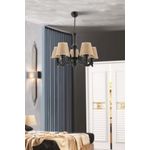 Casa si Gradina - Corpuri si surse de iluminat - Lustre si pendule - Candelabru, Opviq, metal, negru natural, 55 cm diametru, 65 cm inaltime - Infinity.ro