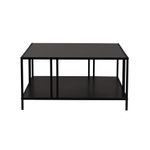 Casa si Gradina - Mobilier - Mese si birouri - Masute de cafea - Masuta de cafea, Hanah Home, pal melaminat, negru, 80x80x40 cm - Infinity.ro