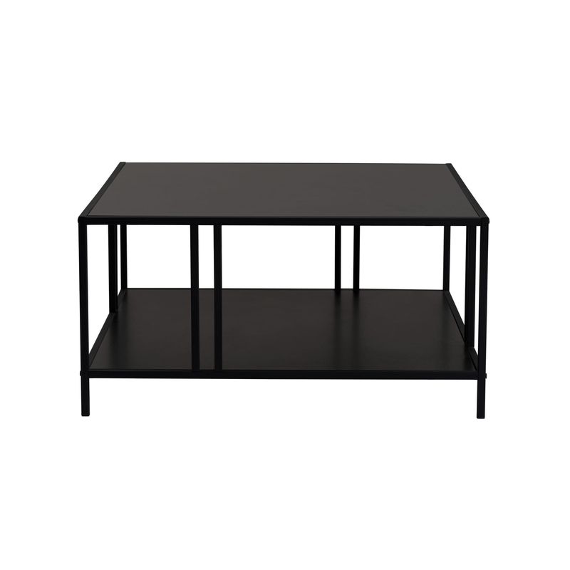 Casa si Gradina - Mobilier - Mese si birouri - Masute de cafea - Masuta de cafea, Hanah Home, pal melaminat, negru, 80x80x40 cm - Infinity.ro