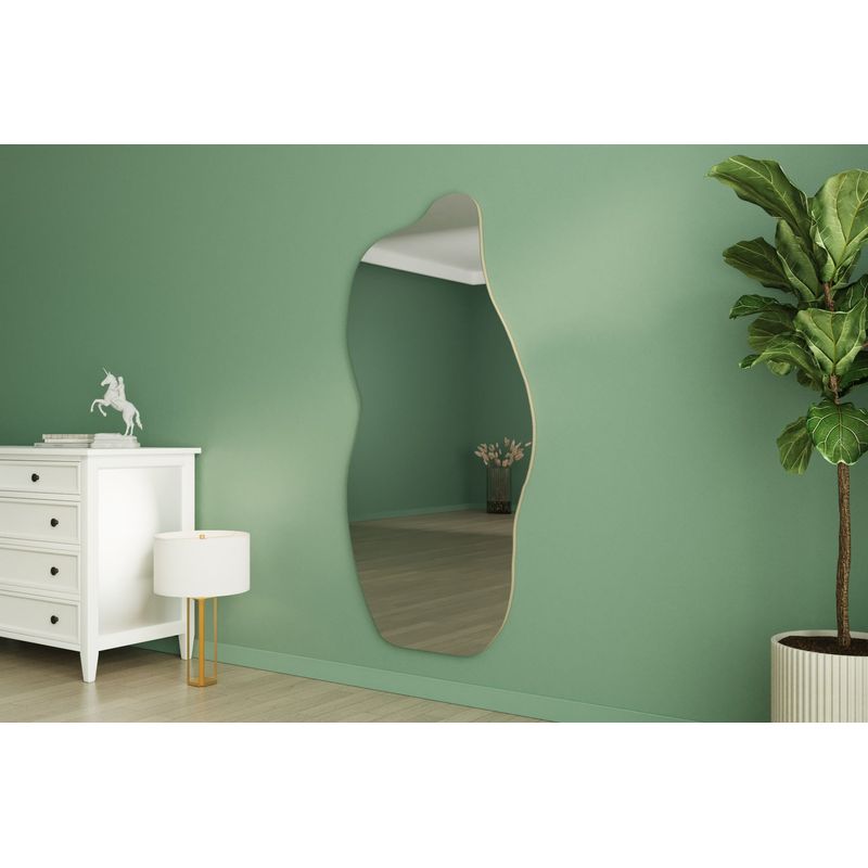 Casa si Gradina - Decoratiuni - Oglinzi - Oglinda, Hanah Home, mdf, nisip, 70x175x2.2 cm - Infinity.ro