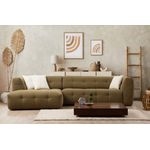 Casa si Gradina - Mobilier - Canapele si coltare - Coltare - Coltar, Hanah Home, lemn de fag si pal, kaki, 300x150x100 cm - Infinity.ro