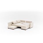 Casa si Gradina - Mobilier - Canapele si coltare - Coltare - Coltar extensibil, Atelier Del Sofa, bumbac poliester, crem, 280x210x83 cm - Infinity.ro
