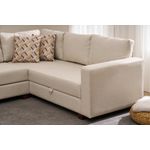 Casa si Gradina - Mobilier - Canapele si coltare - Coltare - Coltar extensibil, Atelier Del Sofa, bumbac poliester, crem, 280x210x83 cm - Infinity.ro