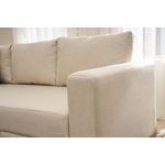 Casa si Gradina - Mobilier - Canapele si coltare - Coltare - Coltar extensibil, Atelier Del Sofa, bumbac poliester, crem, 280x210x83 cm - Infinity.ro