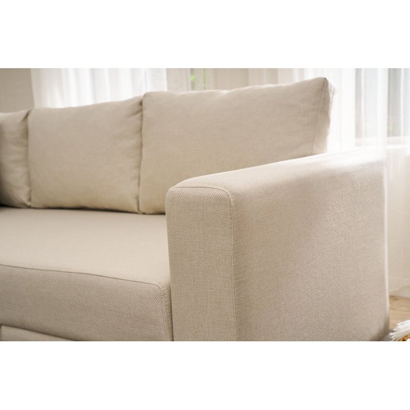 Casa si Gradina - Mobilier - Canapele si coltare - Coltare - Coltar extensibil, Atelier Del Sofa, bumbac poliester, crem, 280x210x83 cm - Infinity.ro