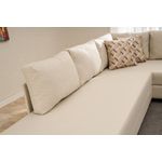 Casa si Gradina - Mobilier - Canapele si coltare - Coltare - Coltar extensibil, Atelier Del Sofa, bumbac poliester, crem, 280x210x83 cm - Infinity.ro