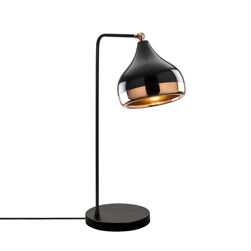 Casa si Gradina - Corpuri si surse de iluminat - Veioze si lampi - Veioze - Veioza, Opviq, metal, negru cupru, 17x26x52 cm - Infinity.ro