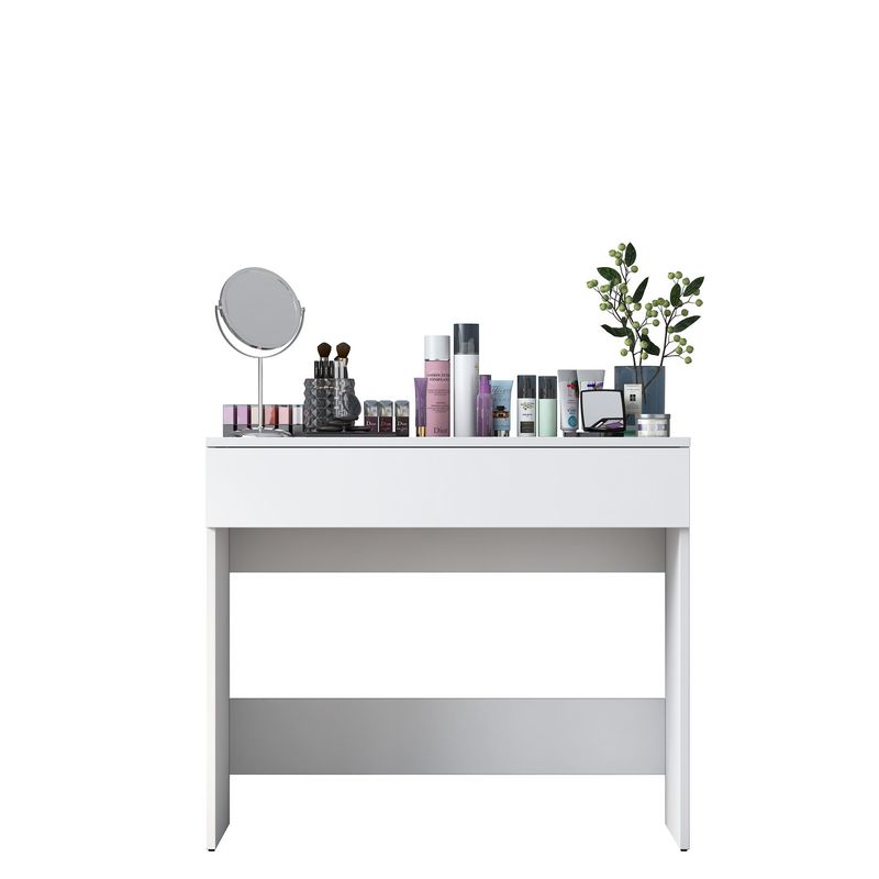 Casa si Gradina - Mobilier - Comode si corpuri - Masute de toaleta - Masa de machiaj, Hanah Home, PAL melaminat, alb, 90x45x76.8 cm, 893RAN5401 - Infinity.ro