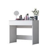 Casa si Gradina - Mobilier - Comode si corpuri - Masute de toaleta - Masa de machiaj, Hanah Home, PAL melaminat, alb, 90x45x76.8 cm, 893RAN5401 - Infinity.ro