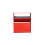 Casa si Gradina - Mobilier - Dulapuri si sifoniere - Dulapuri pantofi - Dulap pantofi, Hanah Home, pal melaminat, rosu, 73x26x84 cm - Infinity.ro