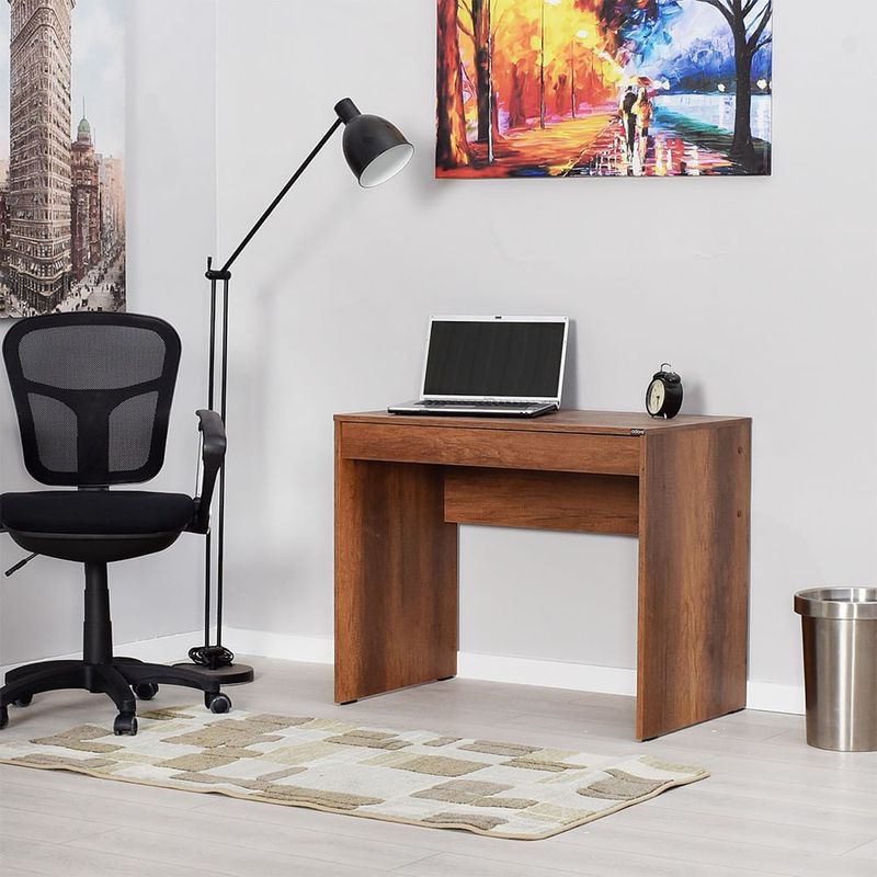 Casa si Gradina - Mobilier - Mese si birouri - Birouri - Birou de studiu, Hanah Home, pal melaminat, oslo nuc, 90x55x75 cm - Infinity.ro