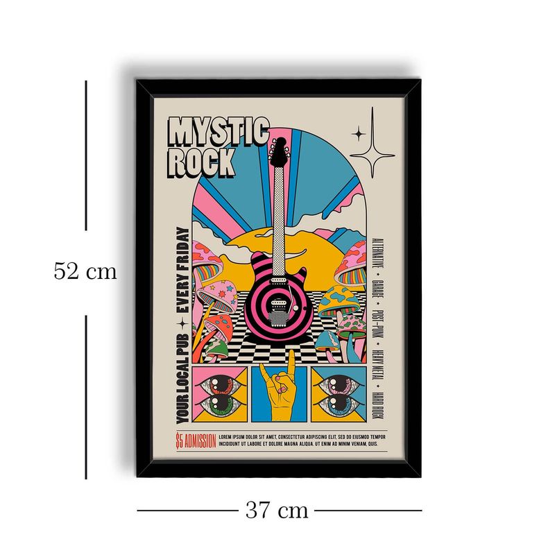 Casa si Gradina - Decoratiuni - Tablouri - Tablou decorativ inramat, Wallxpert, mdf, multicolor, 38x53 cm, 122RMF1247 - Infinity.ro