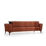 Casa si Gradina - Mobilier - Canapele si coltare - Canapele - Canapea extensibila 3 locuri, Atelier Del Sofa, lemn fag, rosu tigla, 230x95x77 cm - Infinity.ro