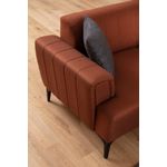 Casa si Gradina - Mobilier - Canapele si coltare - Canapele - Canapea extensibila 3 locuri, Atelier Del Sofa, lemn fag, rosu tigla, 230x95x77 cm - Infinity.ro