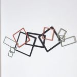 Casa si Gradina - Decoratiuni - Decoratiuni perete - Accesoriu decorativ de perete, Wallxpert, otel, negru verde rosu, 45x116 cm - Infinity.ro