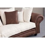 Casa si Gradina - Mobilier - Canapele si coltare - Canapele - Canapea 3 locuri, Atelier Del Sofa, lemn fag si pal, maro alb, 300x115x80 cm - Infinity.ro