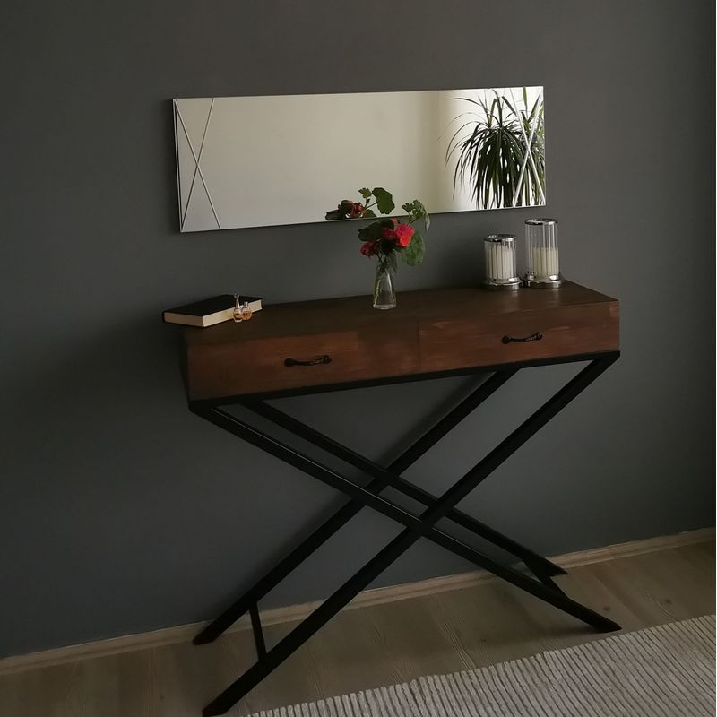 Casa si Gradina - Decoratiuni - Oglinzi - Oglinda, Hanah Home, mdf, argintiu, 35x105 cm, 552NOS2195 - Infinity.ro