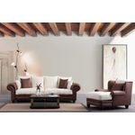 Casa si Gradina - Mobilier - Canapele si coltare - Canapele - Canapea 3 locuri, Atelier Del Sofa, lemn fag si pal, maro alb, 300x115x80 cm - Infinity.ro