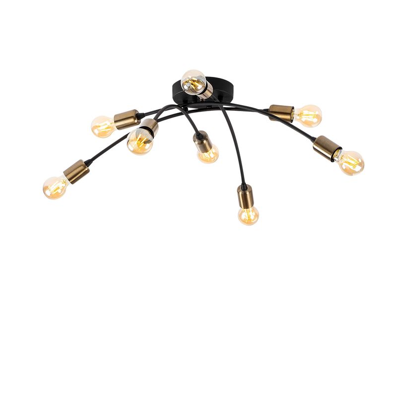 Casa si Gradina - Corpuri si surse de iluminat - Lustre si pendule - Candelabru, Opviq, metal, negru vintage, 79x79x26 cm - Infinity.ro