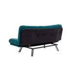 Casa si Gradina - Mobilier - Canapele si coltare - Canapele - Canapea extensibila, Hanah Home, material textil, verde petrol, 175x100 cm - Infinity.ro